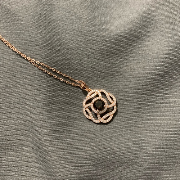 Chocolate Brown Diamonds Necklace Earrings Set - Picture 5 of 6